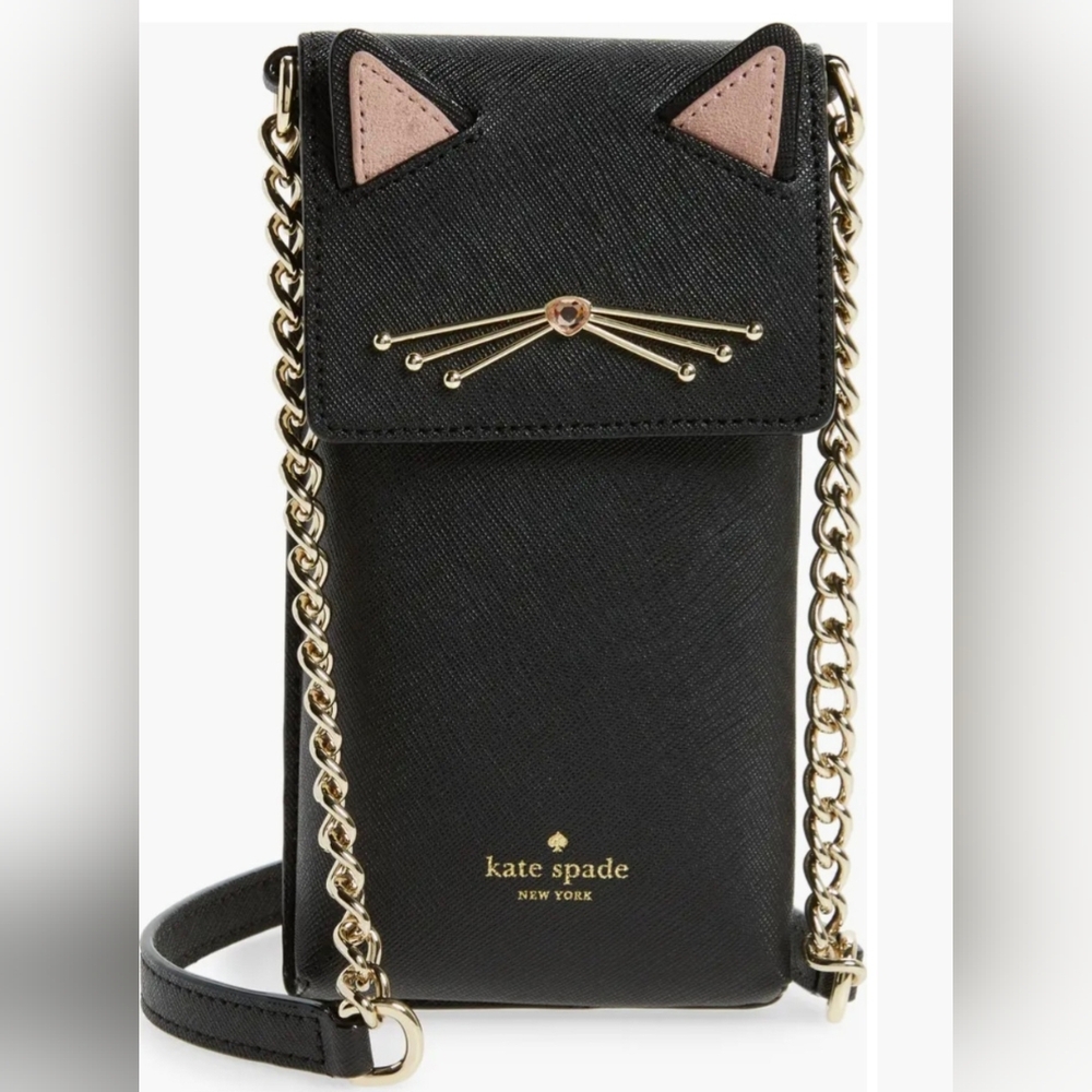 Kate Spade Novelty Black Cat Crossbody Bag - Picture 1 of 6